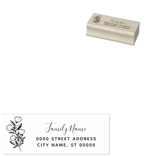 Simple Return Address Rubber Stamp