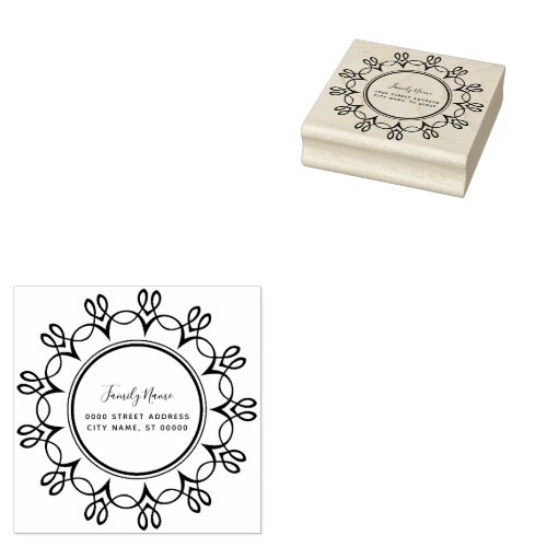 Simple Return Address Rubber Stamp