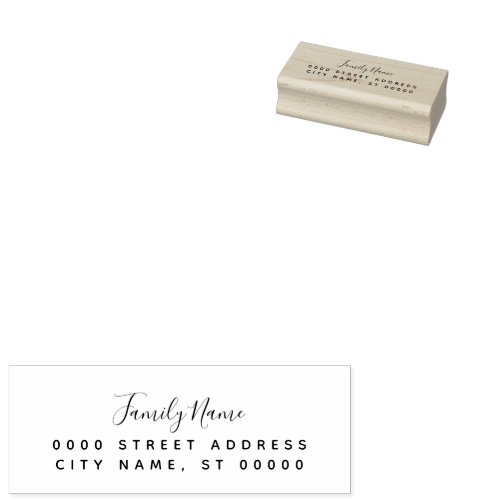 Simple Return Address Rubber Stamp