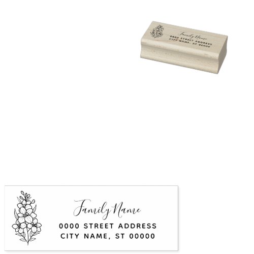 Simple Return Address Rubber Stamp