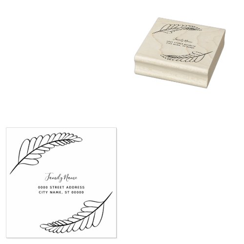 Simple Return Address Rubber Stamp