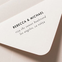 Simple Return Address Self Inking Rubber Stamp