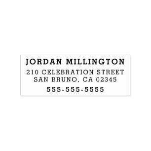 Simple Return Address Self-inking Stamp
