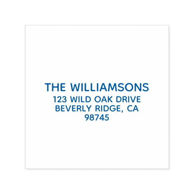 Simple Return Address Self-inking Stamp (Design)