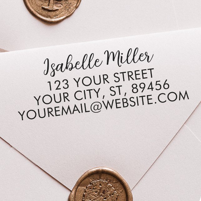 Simple Return Address Self-inking Stamp (Creator Uploaded)