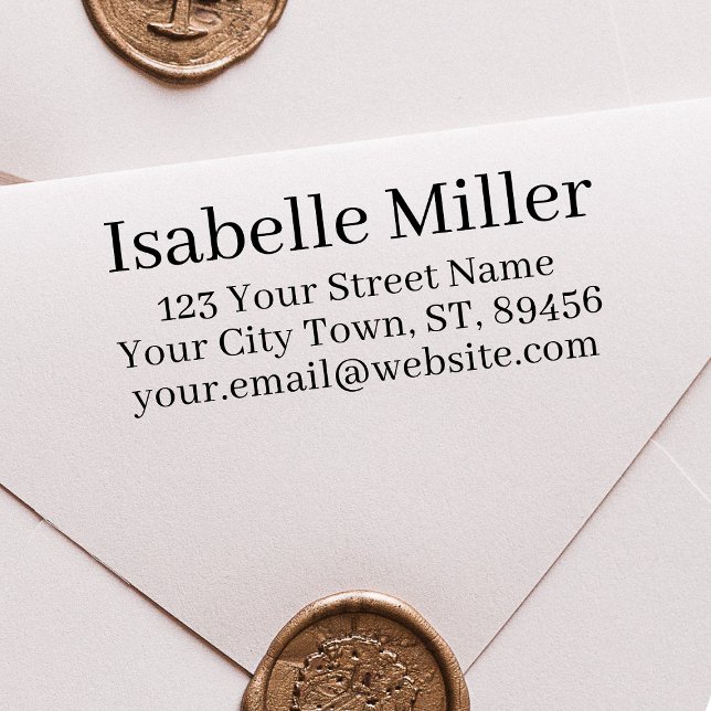 Simple Return Address Self-inking Stamp (Creator Uploaded)