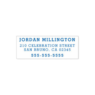 Simple Return Address Self-inking Stamp