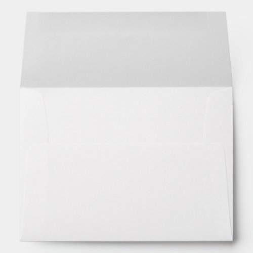Simple Return Address White Wedding Invitation Envelope