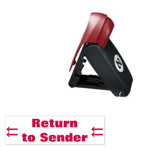 Simple Return to Sender  Arrows Rubber Stamp