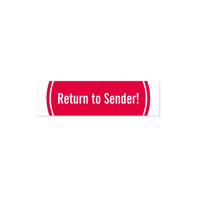 Simple "Return to Sender!" Rubber Stamp (Design)
