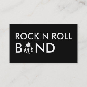 Simple Rock Band Business Cards