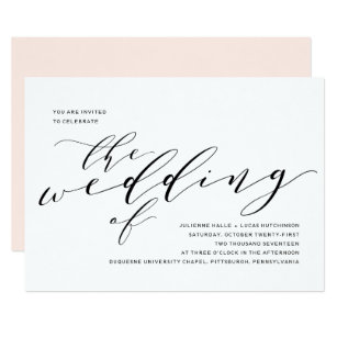 simple wedding invitations zazzle