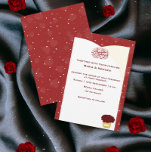 Simple Romantic Red Heart Wedding Invitation