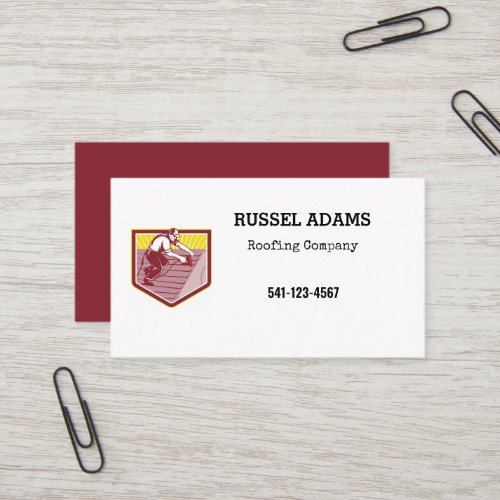 Simple Roofing Business Card