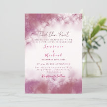 Simple Rose gold Custom Wedding Marble watercolor
