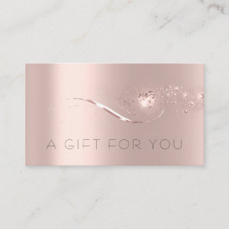 Simple Rose Gold Heart Gift Certificate Beauty