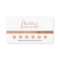 Simple Rose Gold Lash Salon Logo Loyalty Card