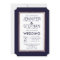 Simple Rose Gold Lined Navy Blue Wedding