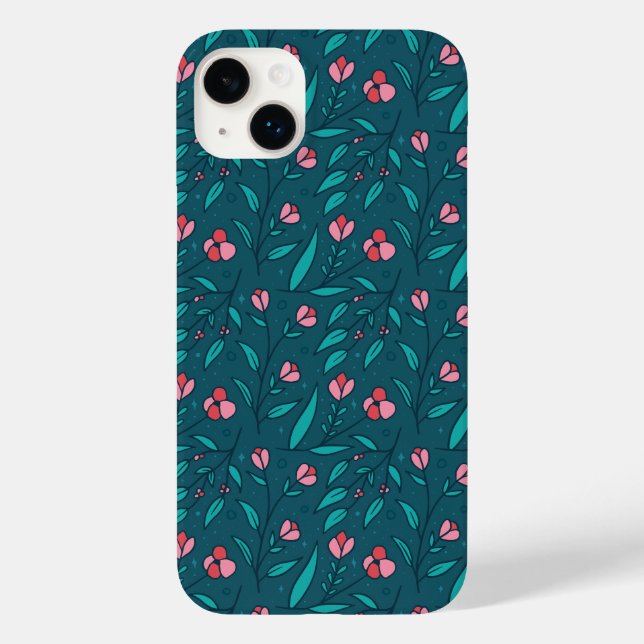 Simple roses pattern  Case-Mate iPhone case (Back)