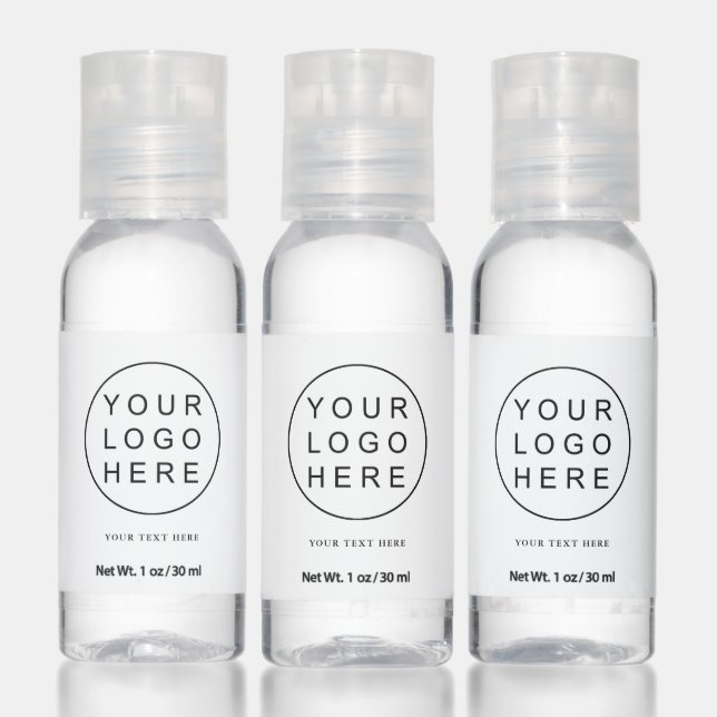 Simple Round Business Logo Hand Sanitizer (Set)