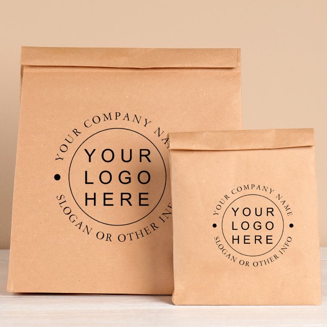 Simple Round Business Logo Rubber Stamp (Creator Uploaded)