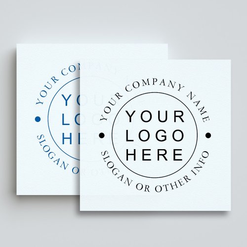 Simple Round Business Logo Self_inking Stamp