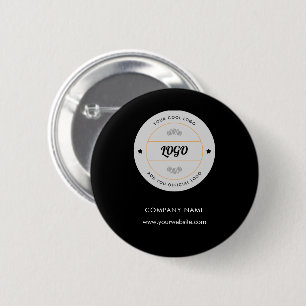 Simple Round Business Logo & Text Company Custom Button