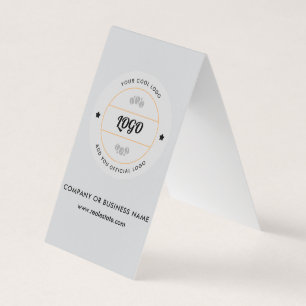Simple Round Business Logo & Text Company Custom  Card