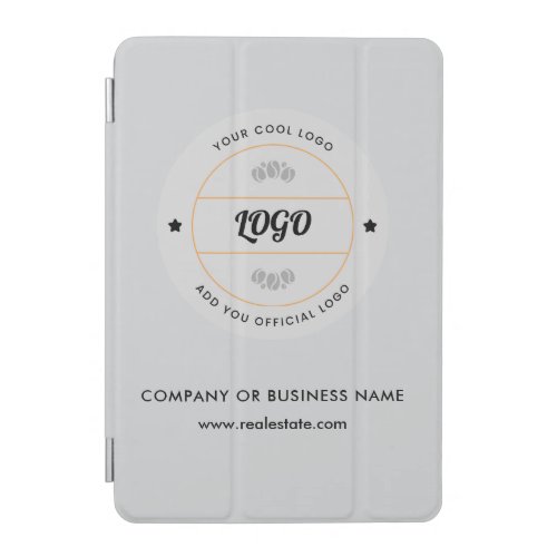 Simple Round Business Logo & Text Company Custom  iPad Mini Cover