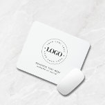 Simple Round Business Logo & Text Company Custom  Mouse Pad<br><div class="desc">This modern,  professional mouse pad,  featuring custom logo would be great for your business/promotional needs. Easily add the desired logo by clicking on the "personalize" option.</div>