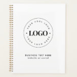 Simple Round Business Logo & Text Company Custom  Planner<br><div class="desc">This elegant,  professional planner,  featuring custom logo would be great for your business/promotional needs. Easily add the desired logo by clicking on the "personalize" option.</div>