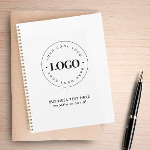 Simple Round Business Logo & Text Company Custom  Planner