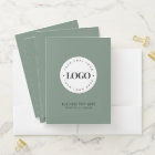 Simple Round Business Logo & Text Company Custom