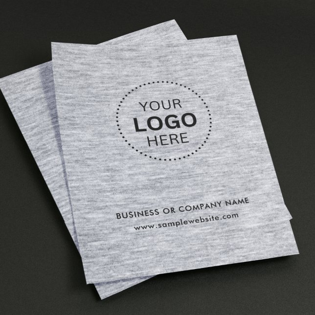 Simple Round Business Logo & Text Company Custom Pocket Folder (Creator Uploaded)