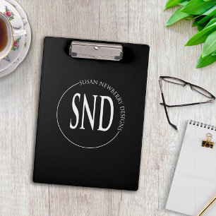 Simple Round Custom Logo Business Clipboard