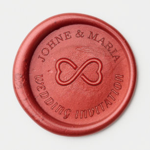 Simple Round Customized Wedding Seal Monogram Wax Seal Sticker