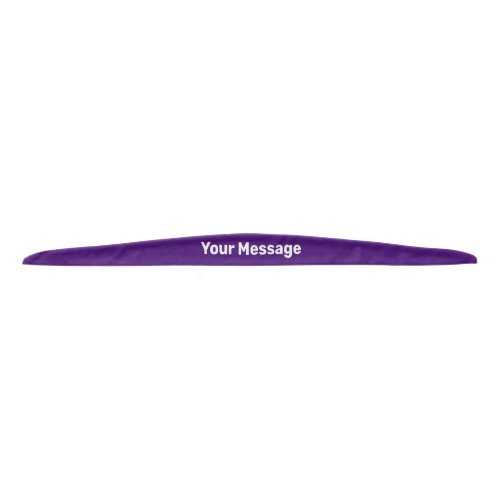 Simple Royal Purple  White Your Message Template Tie Headband