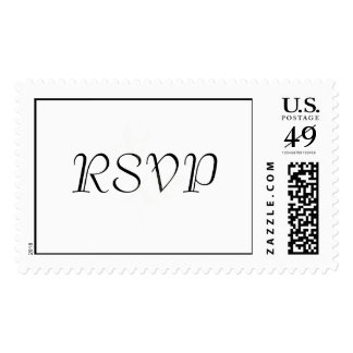 Simple RSVP Wedding Postage Stamp