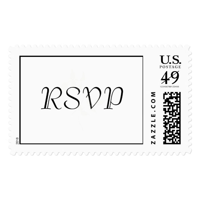 Simple RSVP Wedding Postage Stamp Zazzle