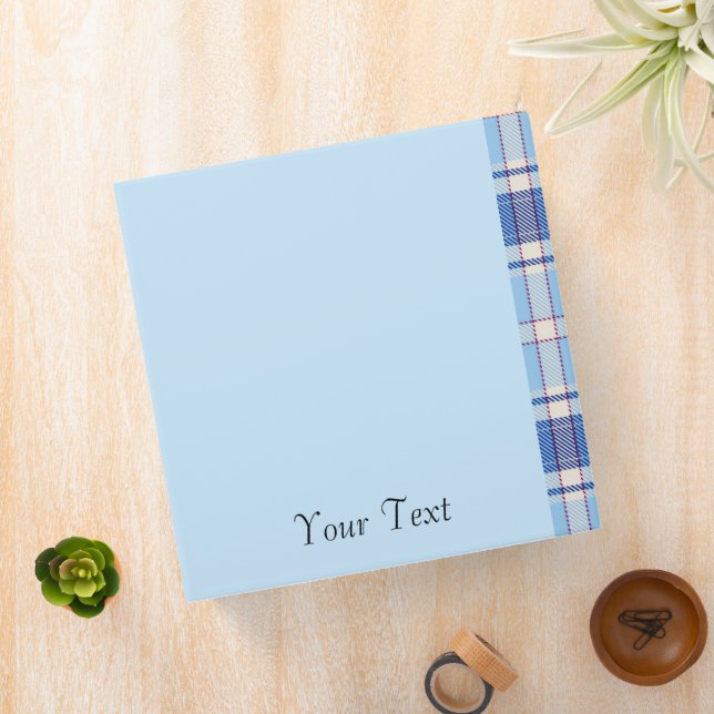 Simple Rustic  Blue Style Chake  3 Ring Binder (In Situ)