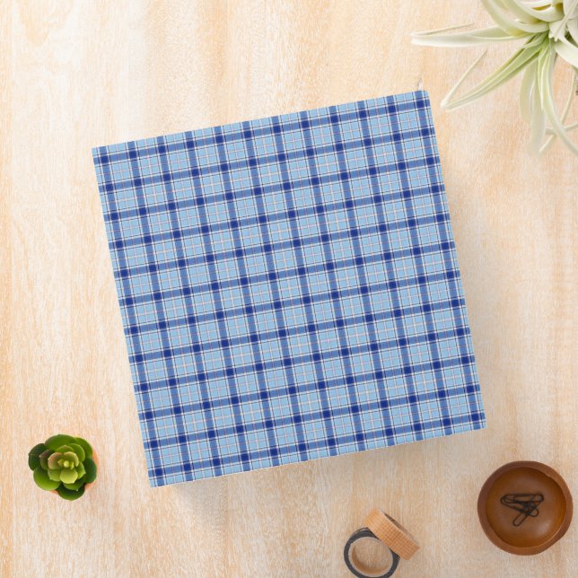 Simple Rustic  Blue Style Chake  3 Ring Binder (In Situ)