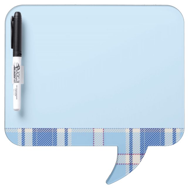 Simple Rustic  Blue Style Chake  Dry Erase Board (Front)