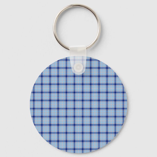 Simple Rustic  Blue Style Chake  Keychain (Front)
