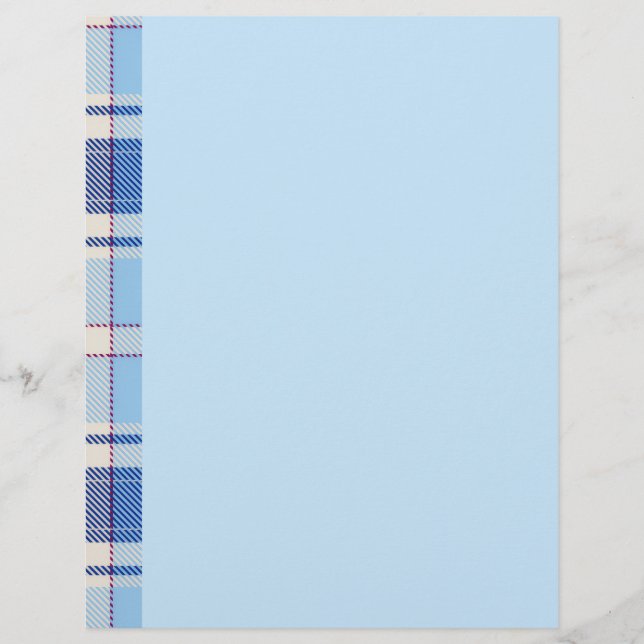 Simple Rustic  Blue Style Chake  Letterhead (Front)