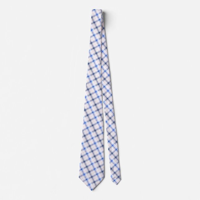 Simple Rustic  Blue Style Chake  Neck Tie (Front)