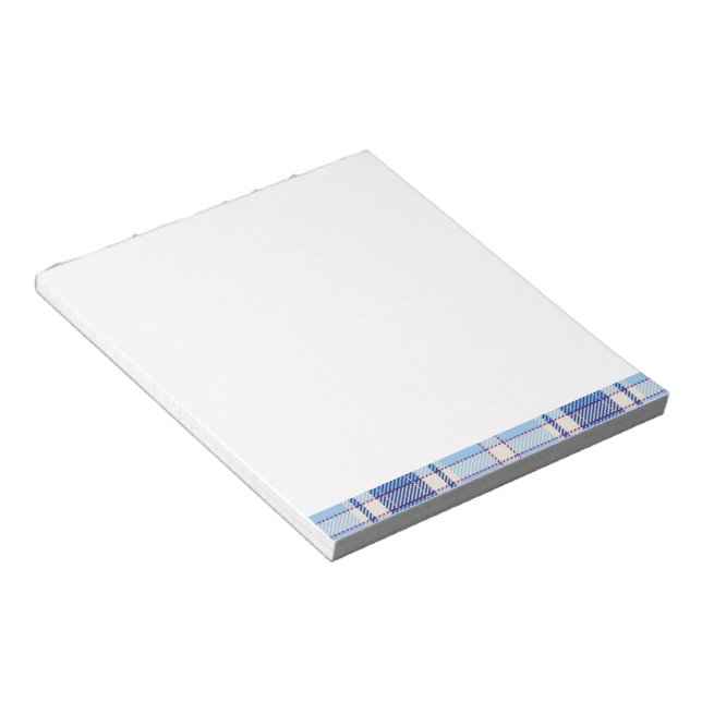 Simple Rustic  Blue Style Chake  Notepad (Angled)