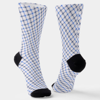 Simple Rustic  Blue Style Chake  Socks