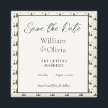 Simple Rustic Chic Forest Pattern Wedding Magnet<br><div class="desc">Welcome to our Simple Rustic Chic Forest Pattern Save the Dates Magnets! Embrace nature with serene woodland hand-drawn illustrations and rustic charm. Perfect for couples who love the outdoors. Set the stage for your relaxed, enchanting celebration. Let's make it official! This wedding suite is perfect for an informal backyard, camping,...</div>