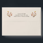 Simple Rustic Fall Beige Wedding Mailing Envelope<br><div class="desc">This Simple Rustic Fall Beige Wedding Mailing Envelope design features a timeless neutral base palette of beige and gold with delicately muted colorful embellishments of golden branches and lovely autumn florals with softly falling leaves in red, copper, dusty rose, burnt orange, terracotta, and the full fall color flourish. These botanical...</div>