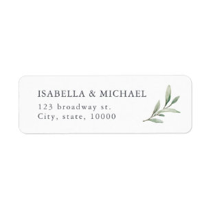 Wedding Return Address Labels | Zazzle